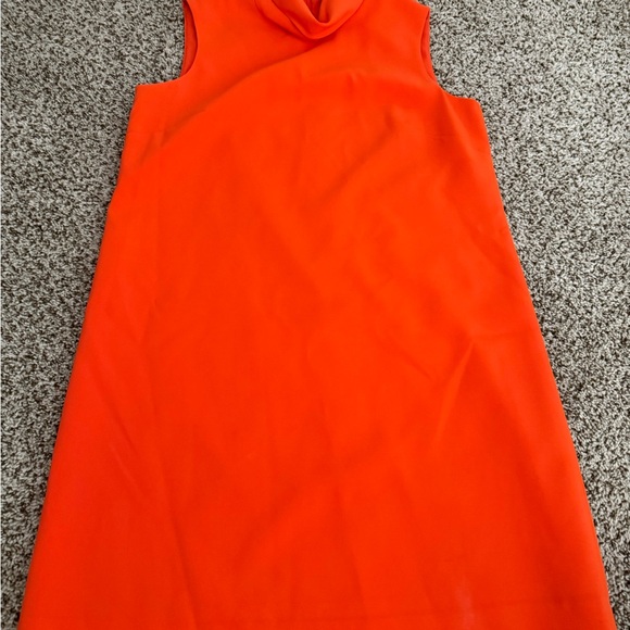 Alex Marie orange cowl neck dress size 10 - Picture 5 of 10